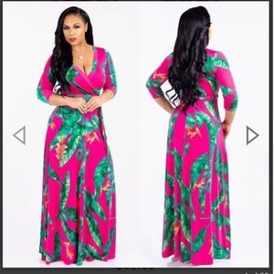 Lidardar Women's Plus Size Maxi Dress  - Casual Summer Sundress 2XL